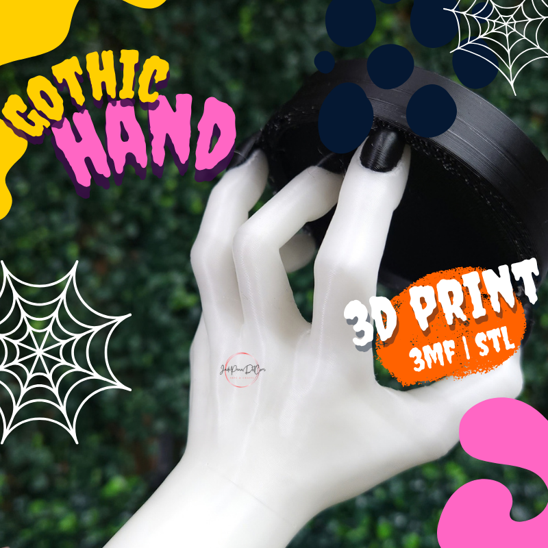 Gothic Hand Stand STL 3MF File - Image 2