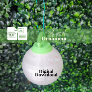 Christmas New Year Ball Ornament STL 3MF Files