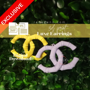 Luxe Bamboo Earrings STL 3MF Files