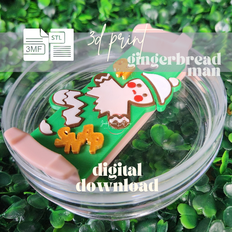 Gingerbread Man Topper STL 3MF Files - Image 7