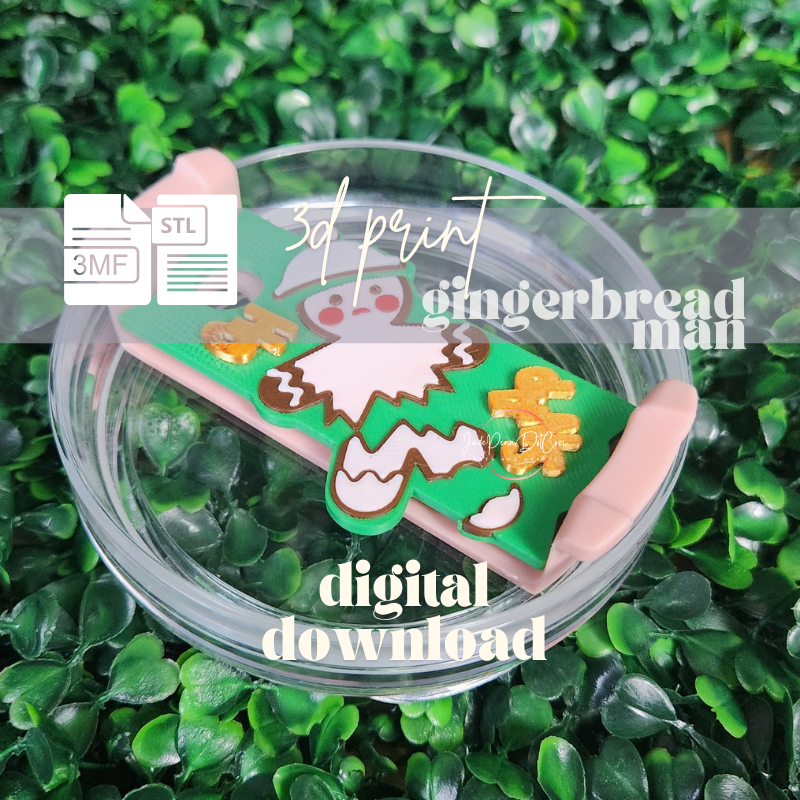 Gingerbread Man Topper STL 3MF Files - Image 4